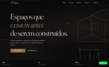 Screenshot do site BP Arq