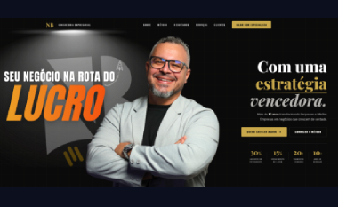 Screenshot do site NB Consultoria e Treinamentos