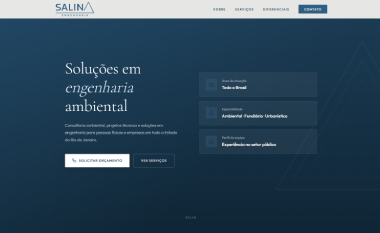 Screenshot do site Salina Engenharia